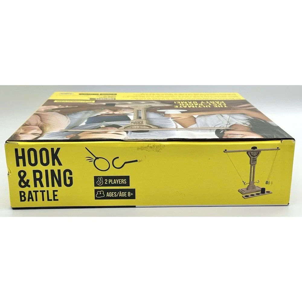 Buffalo Games Hook & Ring Battle Tabletop Ring Toss Game 2 Player Party Game